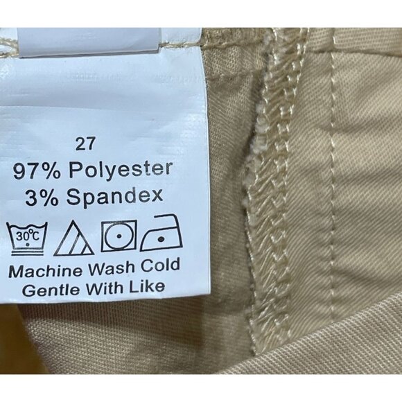 Shein Lightweight Khaki Cargo Trousers Wide Leg Size M Medium - Picture 7 of 7